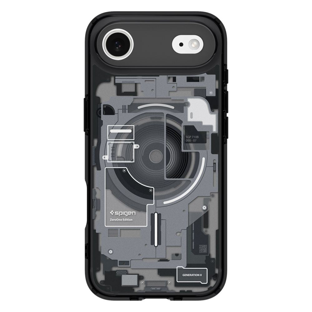 Puzdro MagSafe pre Apple iPhone 17 Air, Spigen, Ultra Hybrid Zero One, Čierne