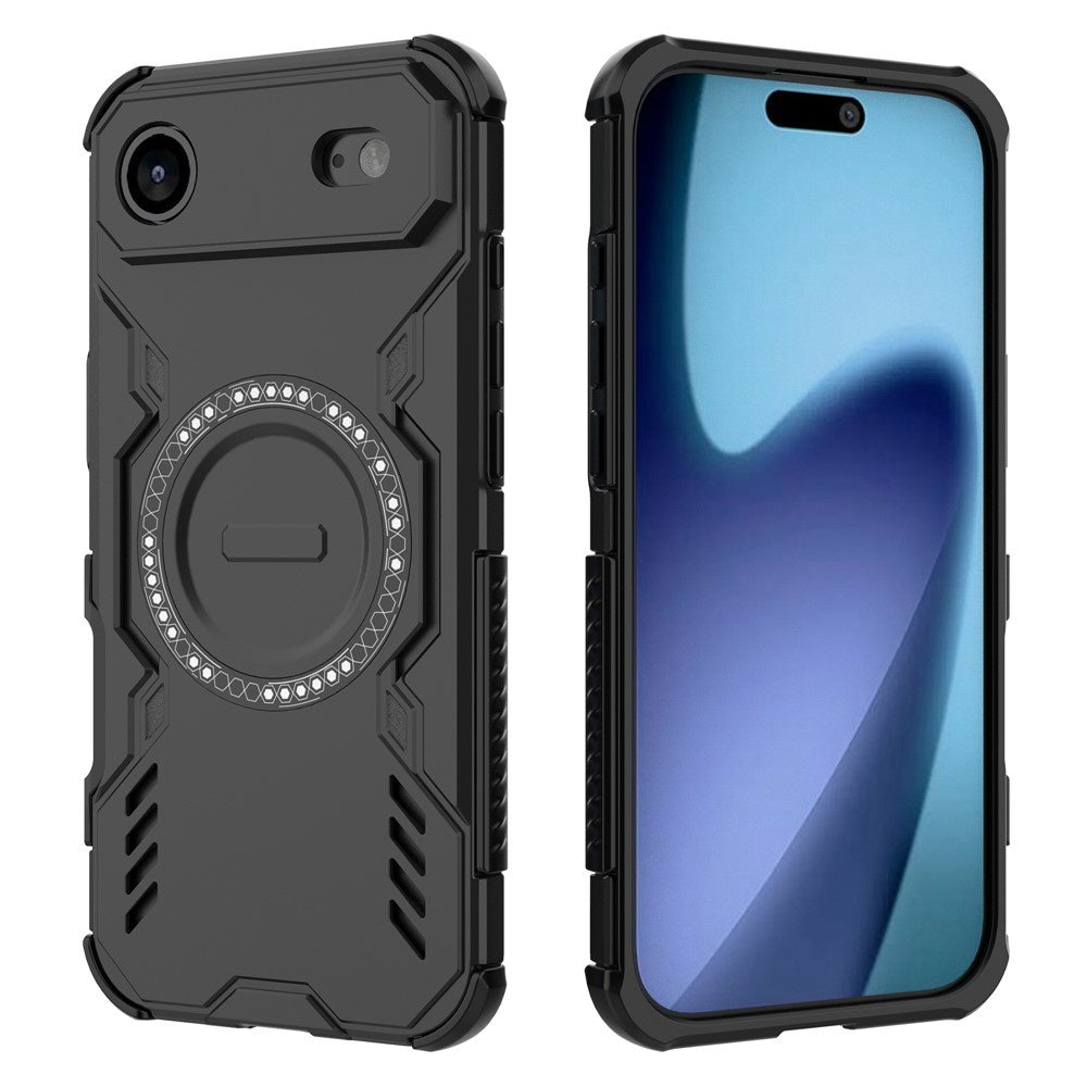Puzdro MagSafe pre Apple iPhone 17 Air, Techsuit, ArmorMag, Čierne