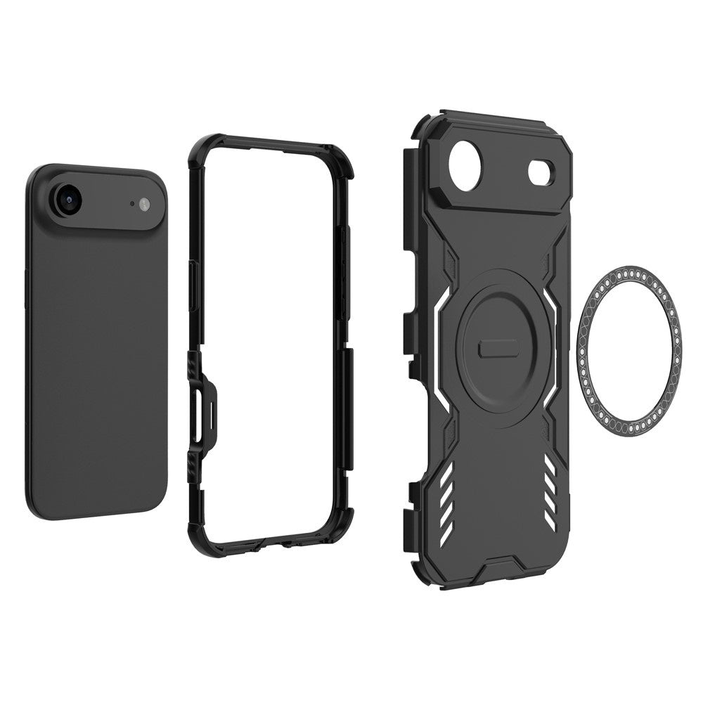 Puzdro MagSafe pre Apple iPhone 17 Air, Techsuit, ArmorMag, Čierne
