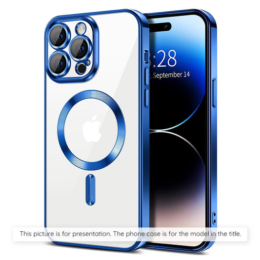 Puzdro MagSafe pre Apple iPhone 17 Air, Techsuit, Luxury Crystal, Modrá