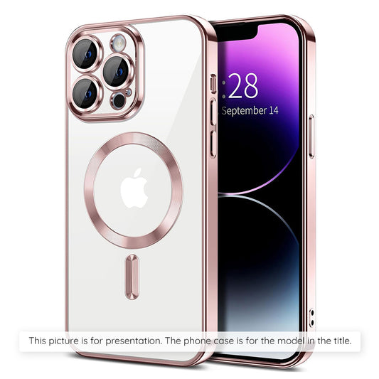 Puzdro MagSafe pre Apple iPhone 17 Air, Techsuit, Luxury Crystal, Ružová