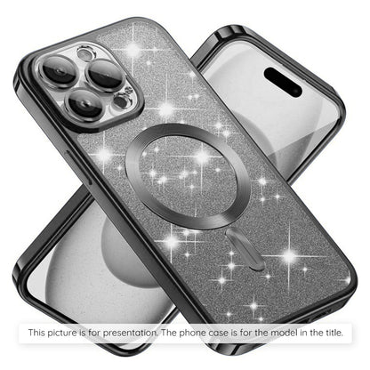 Puzdro MagSafe pre Apple iPhone 17 Air, Techsuit, Luxury Glitter, Čierne