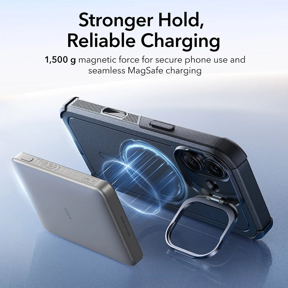 Puzdro MagSafe pre Apple iPhone 17, ESR, Cyber Armor Kickstand, Čierne