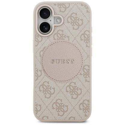 MagSafe Case for Apple iPhone 17, Guess, 4G Circle Classic Logo, Pink