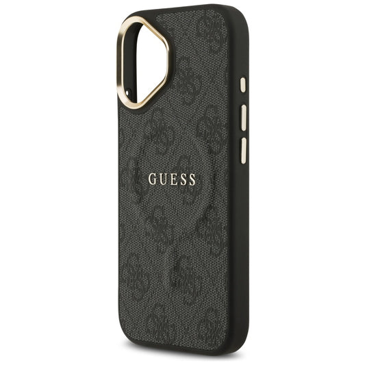 Puzdro MagSafe pre Apple iPhone 17, Guess, 4G Classic, Čierne