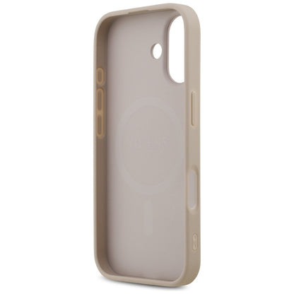 Puzdro MagSafe pre Apple iPhone 17, Guess, 4G Printed Stripes, Ružové