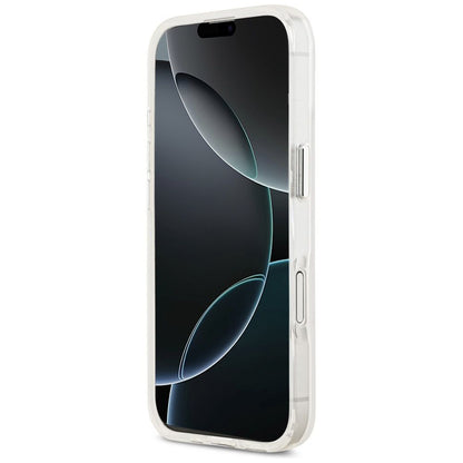 Puzdro MagSafe pre Apple iPhone 17, Guess, IML Gradient Triangle Logo, Transparent