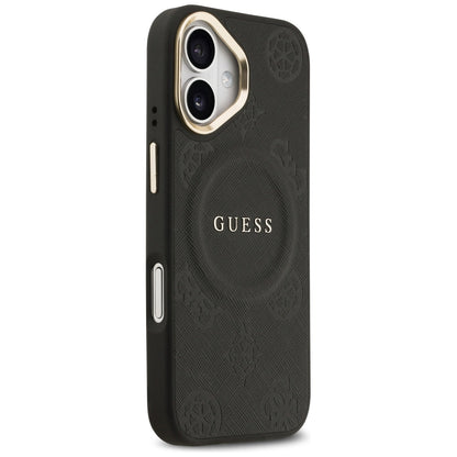 Puzdro MagSafe pre Apple iPhone 17, Guess, Peony Hot Stamp, Čierne