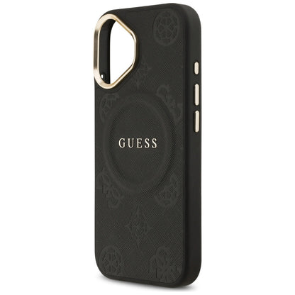 Puzdro MagSafe pre Apple iPhone 17, Guess, Peony Hot Stamp, Čierne