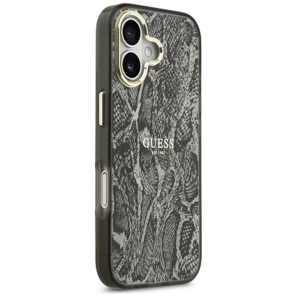 Puzdro MagSafe pre Apple iPhone 17, Guess, Python Pattern, Čierne