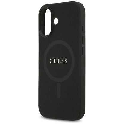 Puzdro MagSafe pre Apple iPhone 17, Guess, Saffiano Classic Logo, Čierne