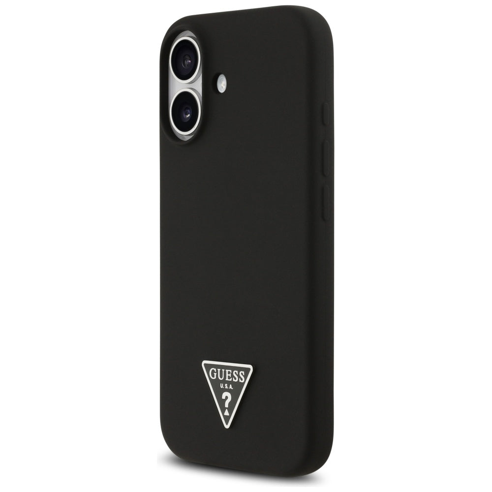 Puzdro MagSafe pre Apple iPhone 17, Guess, Triangle Logo, Čierne