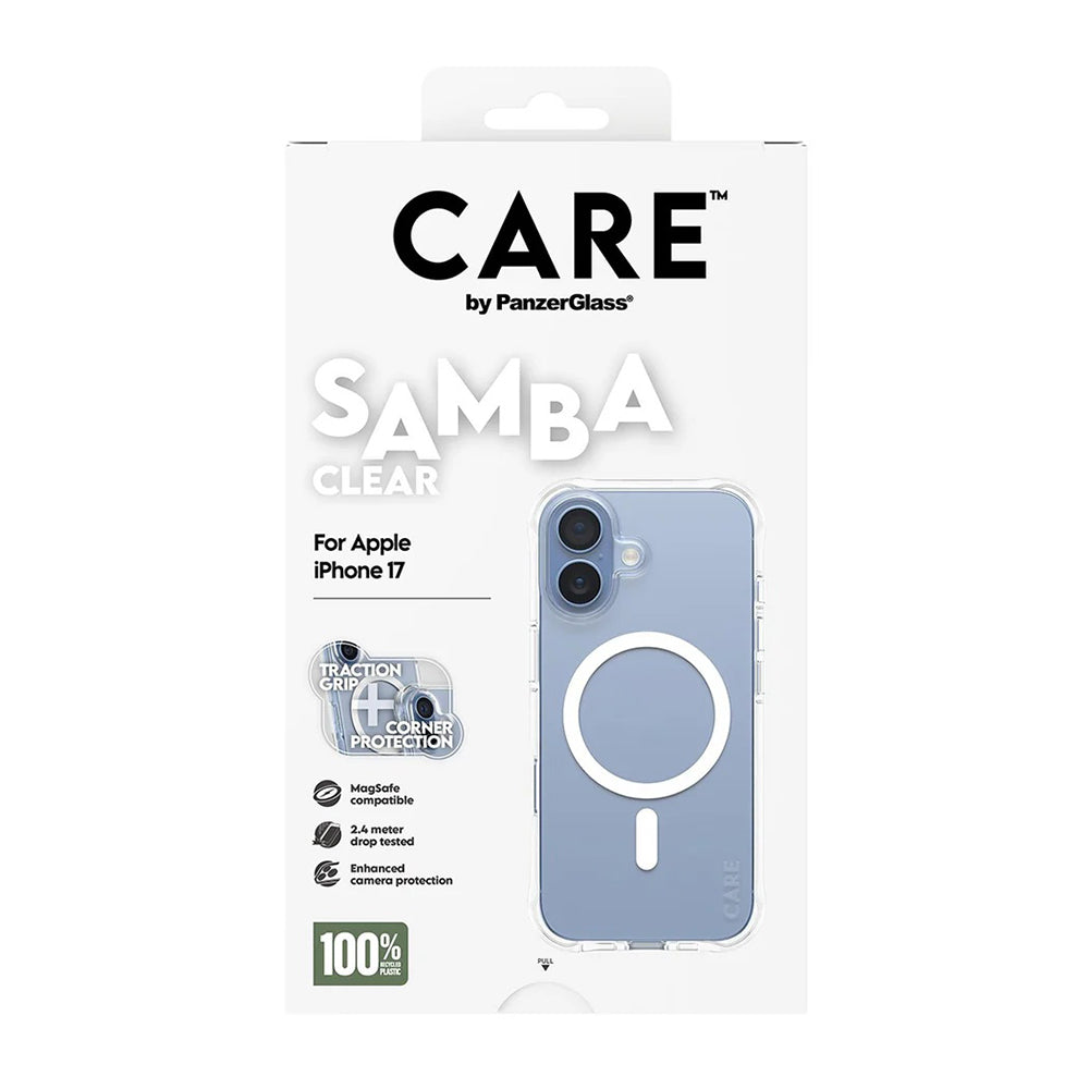 Puzdro MagSafe pre Apple iPhone 17, PanzerGlass, Care Fashionable, Biela Transparentná