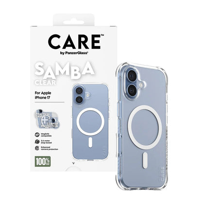 Puzdro MagSafe pre Apple iPhone 17, PanzerGlass, Care Fashionable, Biela Transparentná