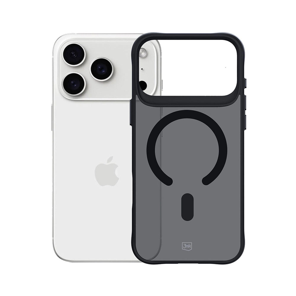 Puzdro MagSafe pre Apple iPhone 17 Pro, 3MK, Smoke MagCase, Čierne