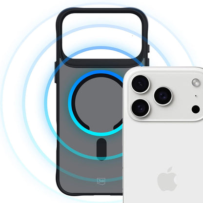 Puzdro MagSafe pre Apple iPhone 17 Pro, 3MK, Smoke MagCase, Čierne