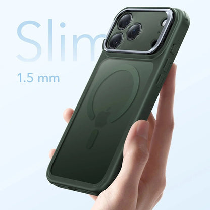 Puzdro MagSafe pre Apple iPhone 17 Pro, ESR, Classic Hybrid Kickstand, Saténová zelená