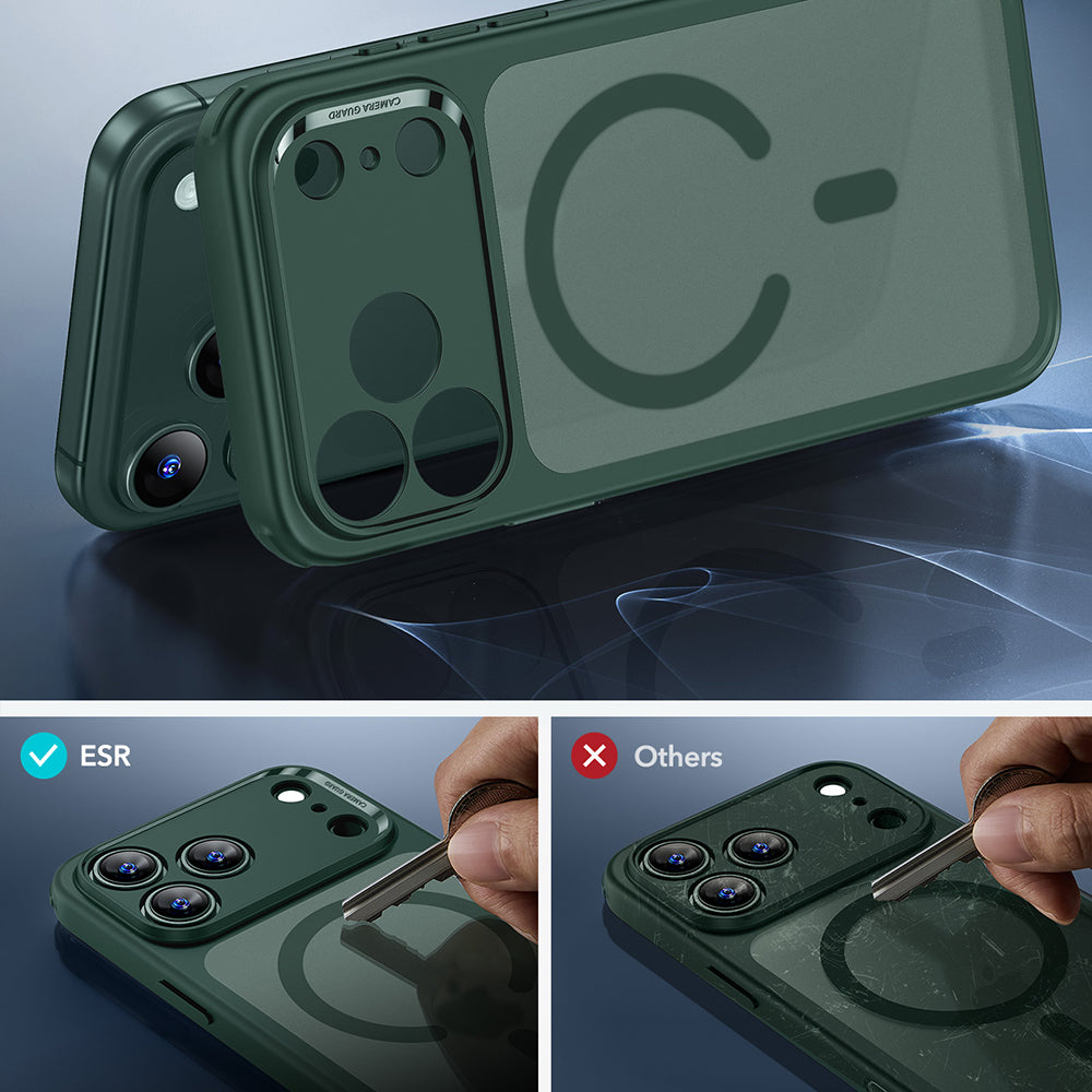 Puzdro MagSafe pre Apple iPhone 17 Pro, ESR, Classic Hybrid, Saténová zelená