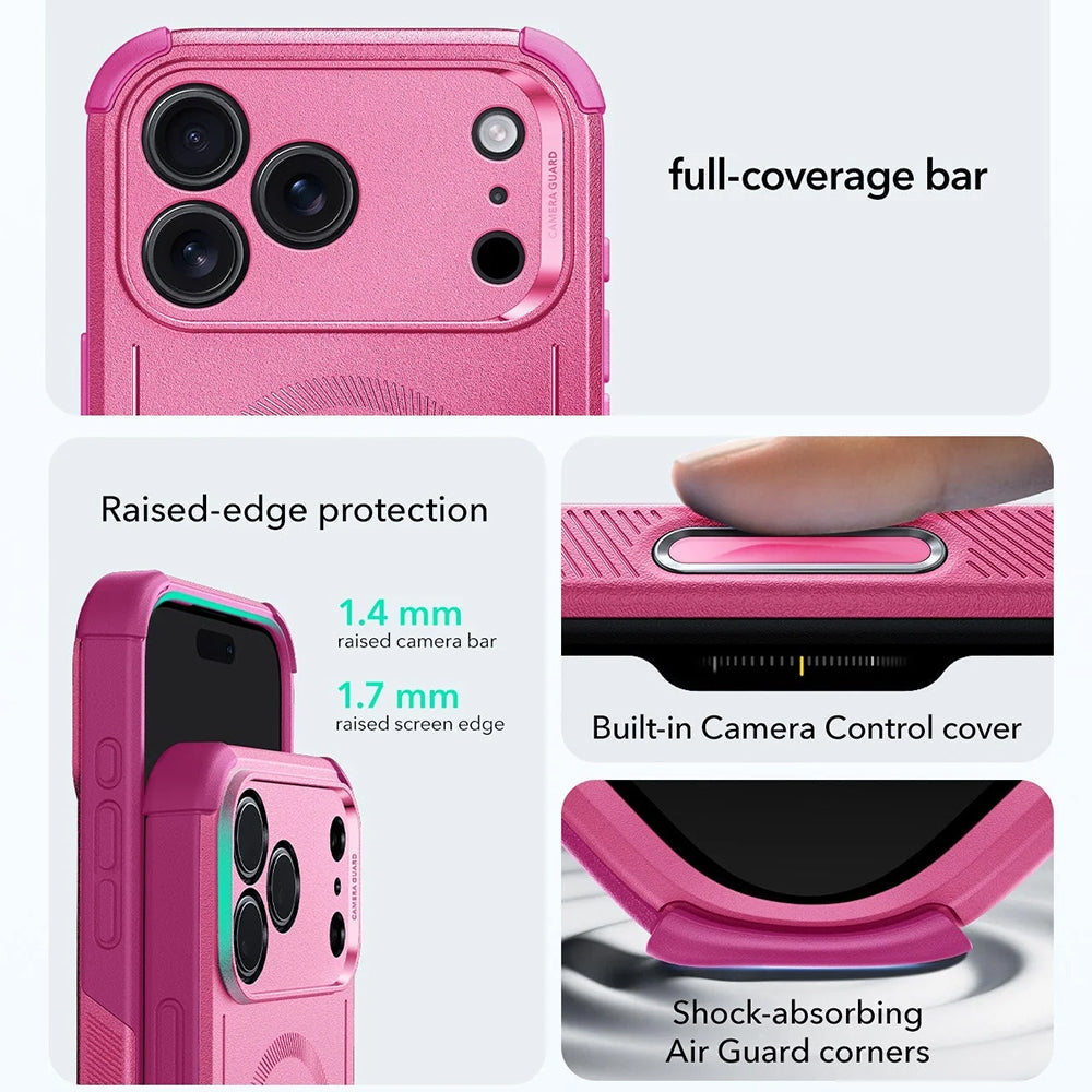 Puzdro MagSafe pre Apple iPhone 17 Pro, ESR, Cyber, Ružové