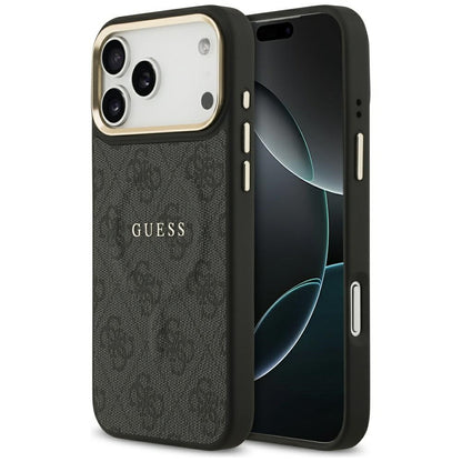 Puzdro MagSafe pre Apple iPhone 17 Pro, Guess, 4G Classic, Čierne