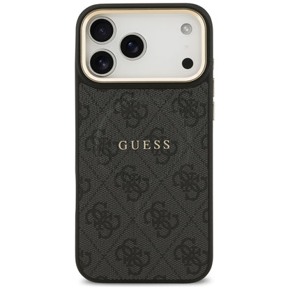 Puzdro MagSafe pre Apple iPhone 17 Pro, Guess, 4G Classic, Čierne