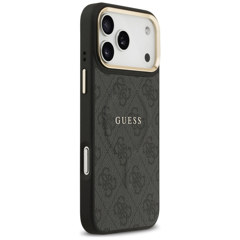 Puzdro MagSafe pre Apple iPhone 17 Pro, Guess, 4G Classic, Čierne