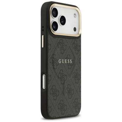 Puzdro MagSafe pre Apple iPhone 17 Pro, Guess, 4G Classic, Čierne