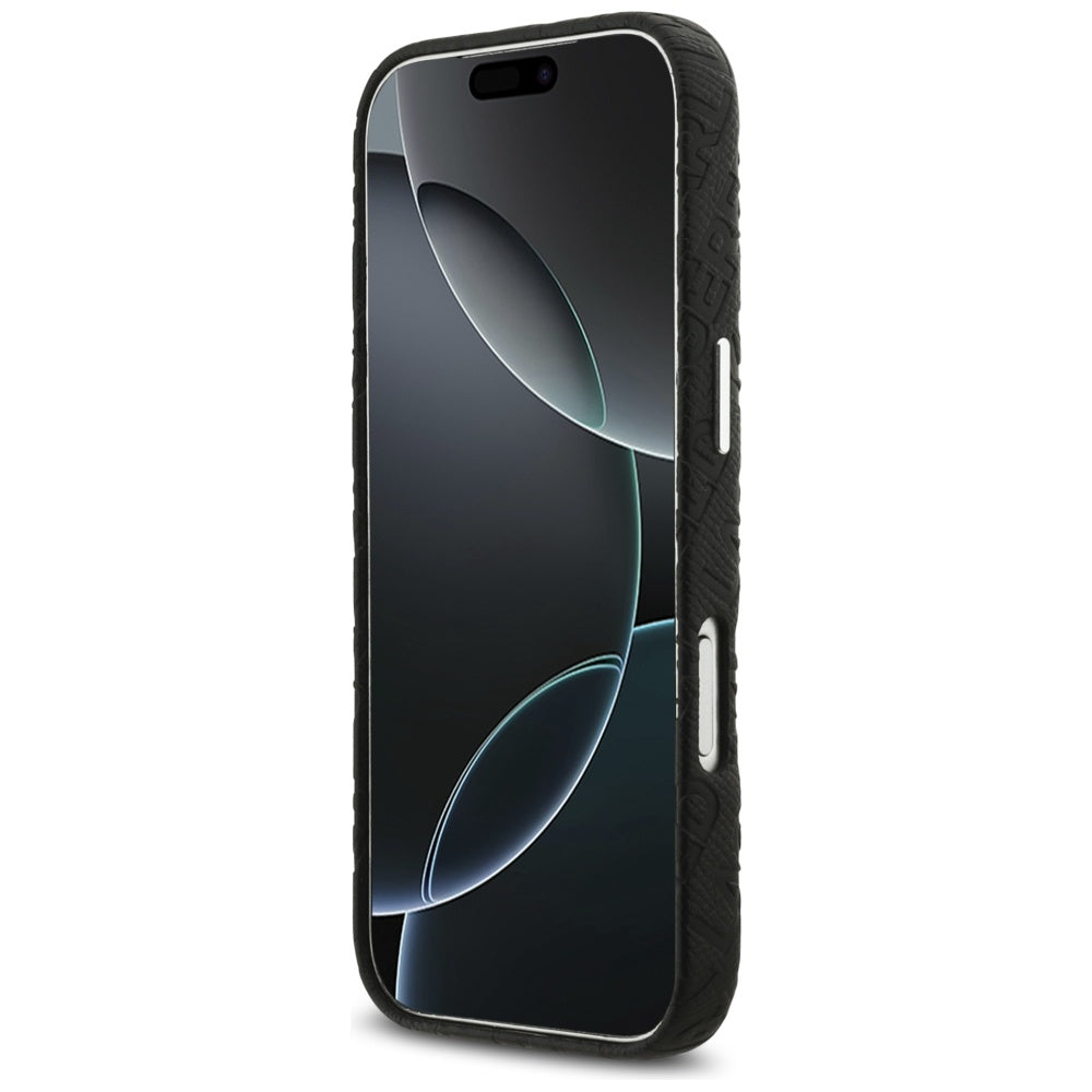 MagSafe Case for Apple iPhone 17 Pro, Karl Lagerfeld, FW Stamped Karl, Black