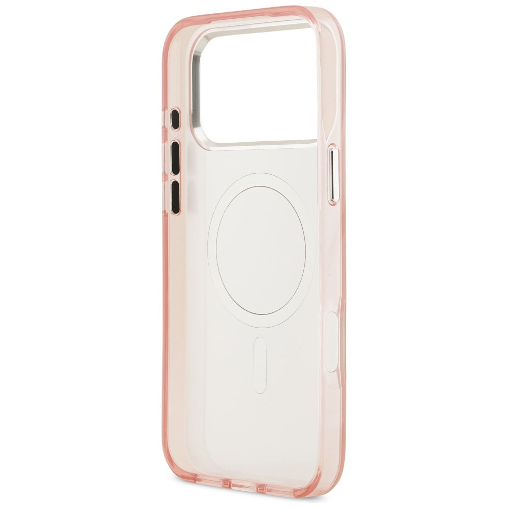 Puzdro MagSafe pre Apple iPhone 17 Pro, Karl Lagerfeld, IML Aquarelle Logo Choupette, Ružová