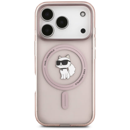 Puzdro MagSafe pre Apple iPhone 17 Pro, Karl Lagerfeld, IML Choupette, Ružová