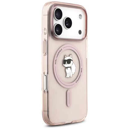 Puzdro MagSafe pre Apple iPhone 17 Pro, Karl Lagerfeld, IML Choupette, Ružová