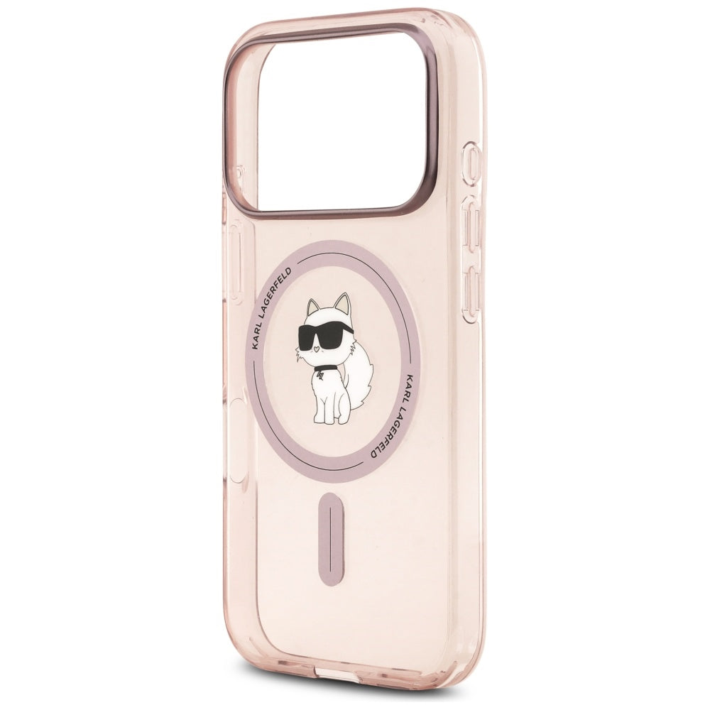 Puzdro MagSafe pre Apple iPhone 17 Pro, Karl Lagerfeld, IML Choupette, Ružová