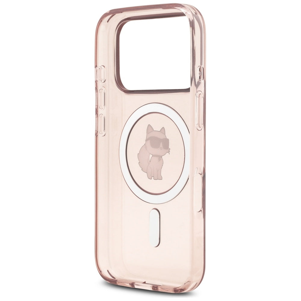 Puzdro MagSafe pre Apple iPhone 17 Pro, Karl Lagerfeld, IML Choupette, Ružová