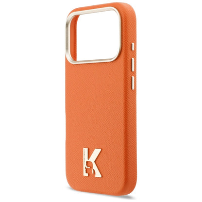 Puzdro MagSafe pre Apple iPhone 17 Pro, Karl Lagerfeld, Karl Head Logo, Oranžové