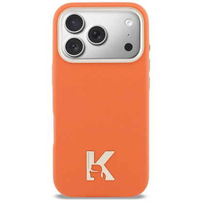 Puzdro MagSafe pre Apple iPhone 17 Pro, Karl Lagerfeld, Karl Head Logo, Oranžové