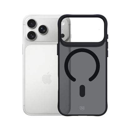 Puzdro MagSafe pre Apple iPhone 17 Pro Max, 3MK, Smoke MagCase, Čierne