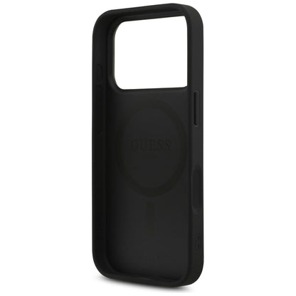 MagSafe Case for Apple iPhone 17 Pro Max, Guess, 4G Triangle Strass, Black