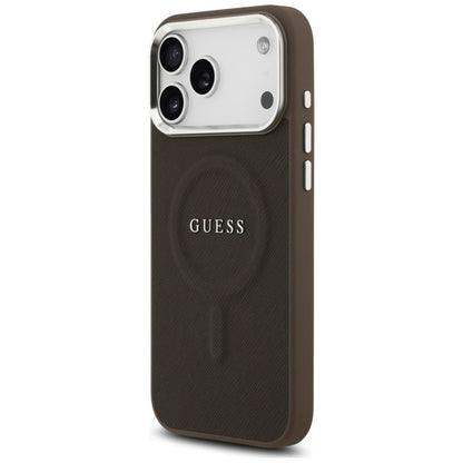 Puzdro MagSafe pre Apple iPhone 17 Pro Max, Guess, Classic Logo, Hnedá
