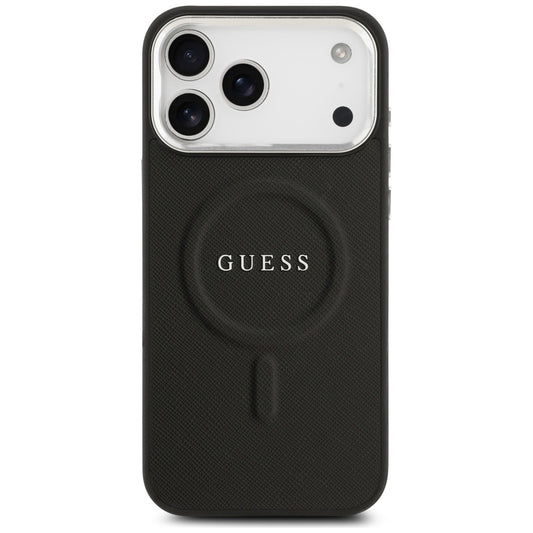 Puzdro MagSafe pre Apple iPhone 17 Pro Max, Guess, Classic Logo, Čierne