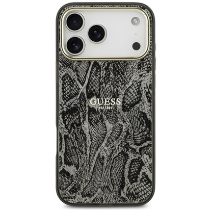 Puzdro MagSafe pre Apple iPhone 17 Pro Max, Guess, Python Pattern, Čierne
