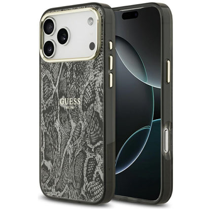 Puzdro MagSafe pre Apple iPhone 17 Pro Max, Guess, Python Pattern, Čierne