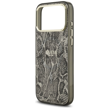 Puzdro MagSafe pre Apple iPhone 17 Pro Max, Guess, Python Pattern, Čierne
