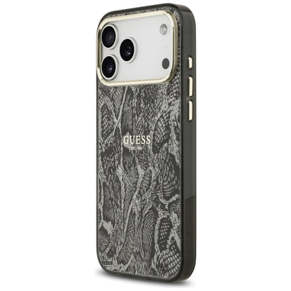 Puzdro MagSafe pre Apple iPhone 17 Pro Max, Guess, Python Pattern, Čierne