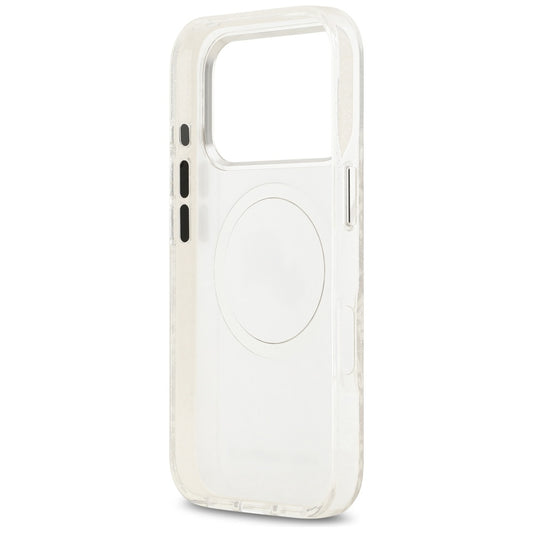 Puzdro MagSafe pre Apple iPhone 17 Pro Max, Karl Lagerfeld, Glitter Karl & Choupette Head, Biela