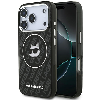 Puzdro MagSafe pre Apple iPhone 17 Pro Max, Karl Lagerfeld, IML Choupette`s Head, Čierne
