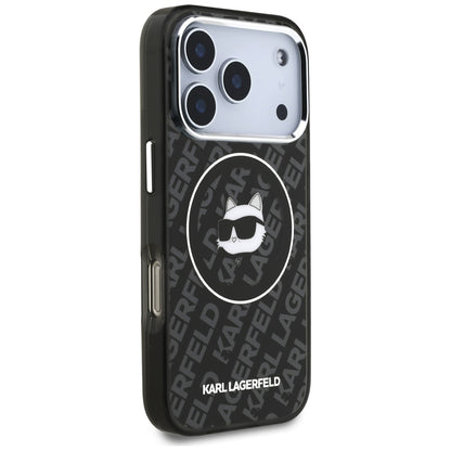 Puzdro MagSafe pre Apple iPhone 17 Pro Max, Karl Lagerfeld, IML Choupette`s Head, Čierne