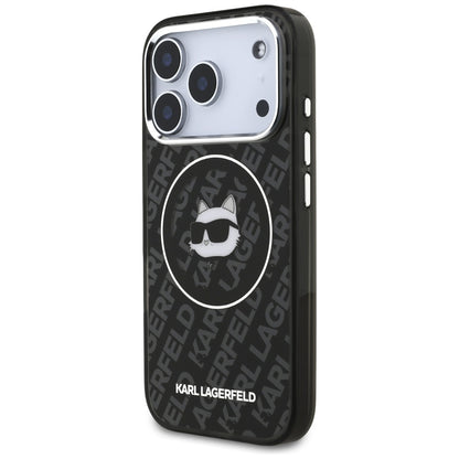 Puzdro MagSafe pre Apple iPhone 17 Pro Max, Karl Lagerfeld, IML Choupette`s Head, Čierne