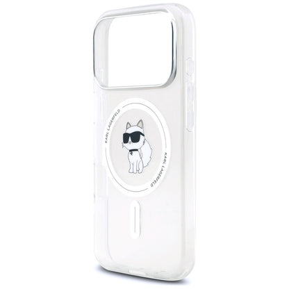 Puzdro MagSafe pre Apple iPhone 17 Pro Max, Karl Lagerfeld, IML Choupette, Priehľadné