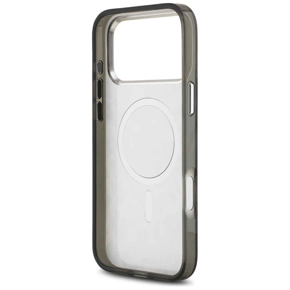 Puzdro MagSafe pre Apple iPhone 17 Pro Max, Karl Lagerfeld, IML Leopard Pattern, Čierne