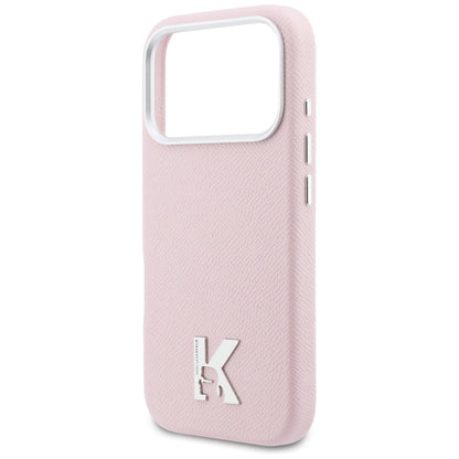 Puzdro MagSafe pre Apple iPhone 17 Pro Max, Karl Lagerfeld, Karl Head Logo, Ružová